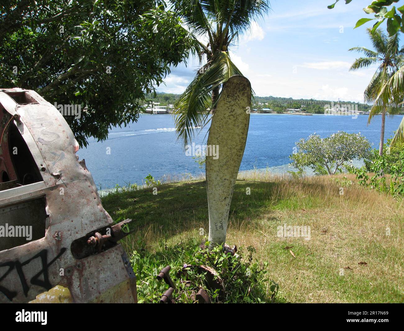 War junk in Bougainville Stock Photo