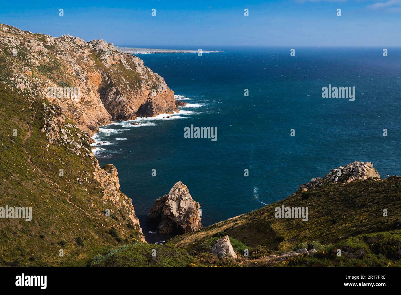 Beautiful Scenery Of Steep Cliffs Of The Portuguese Landscape Stock ...