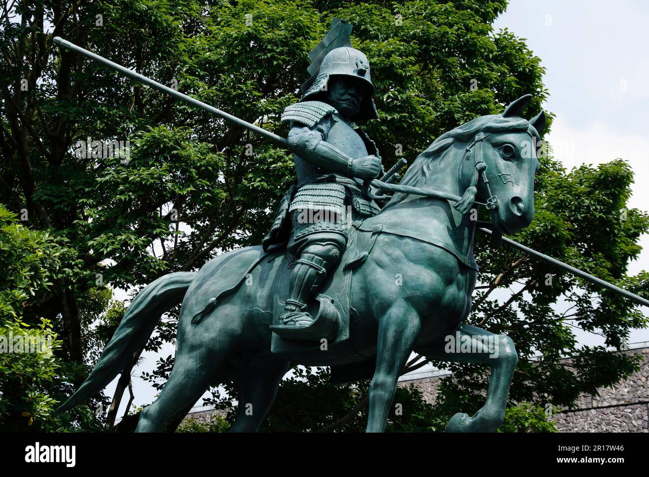 Statue of Yamauchi Kazutoyo Stock Photo Alamy