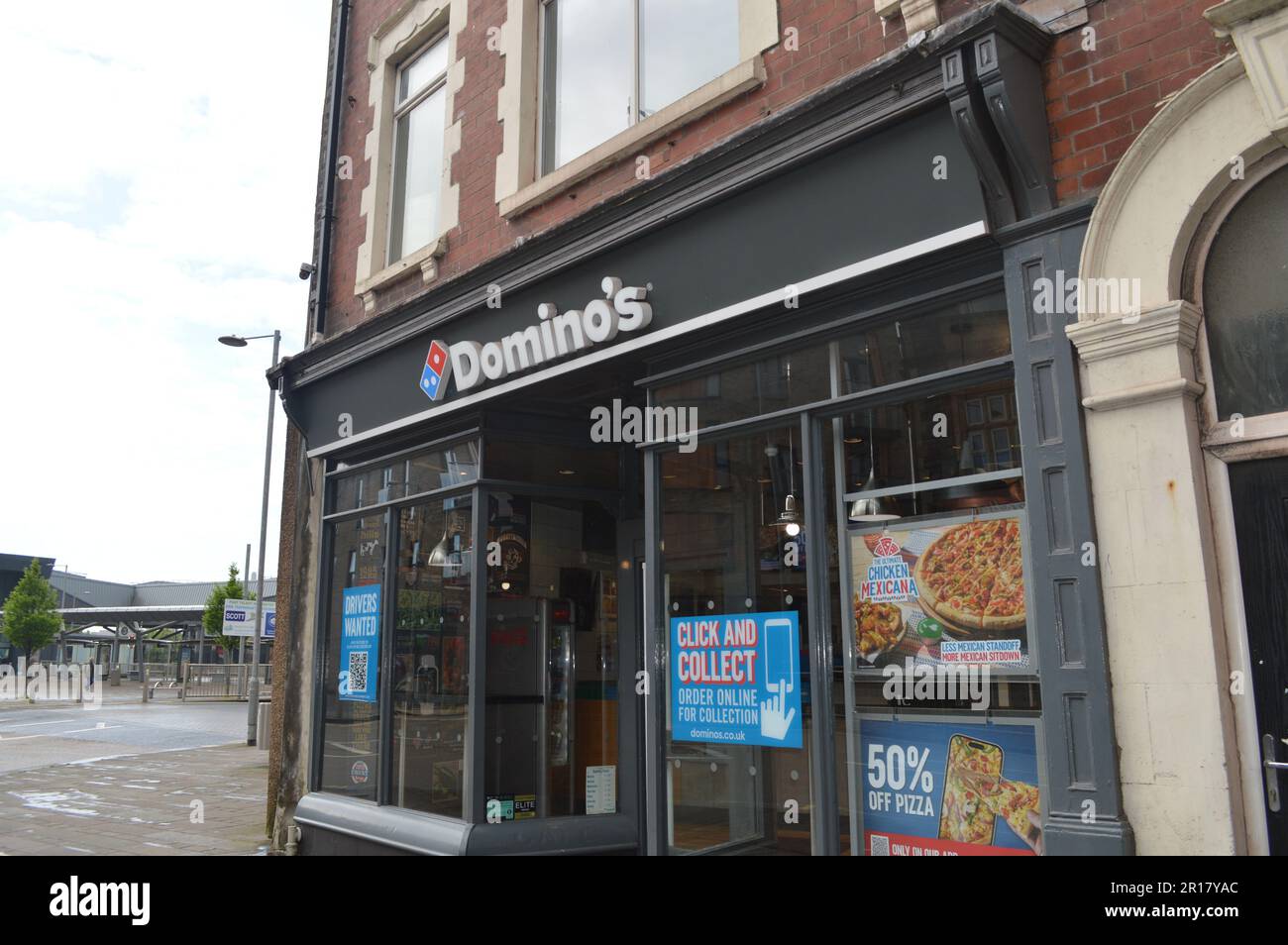 Domino's Pizza in Port Talbot, Wales, United Kingdom. 10th May 2023. Stock Photo