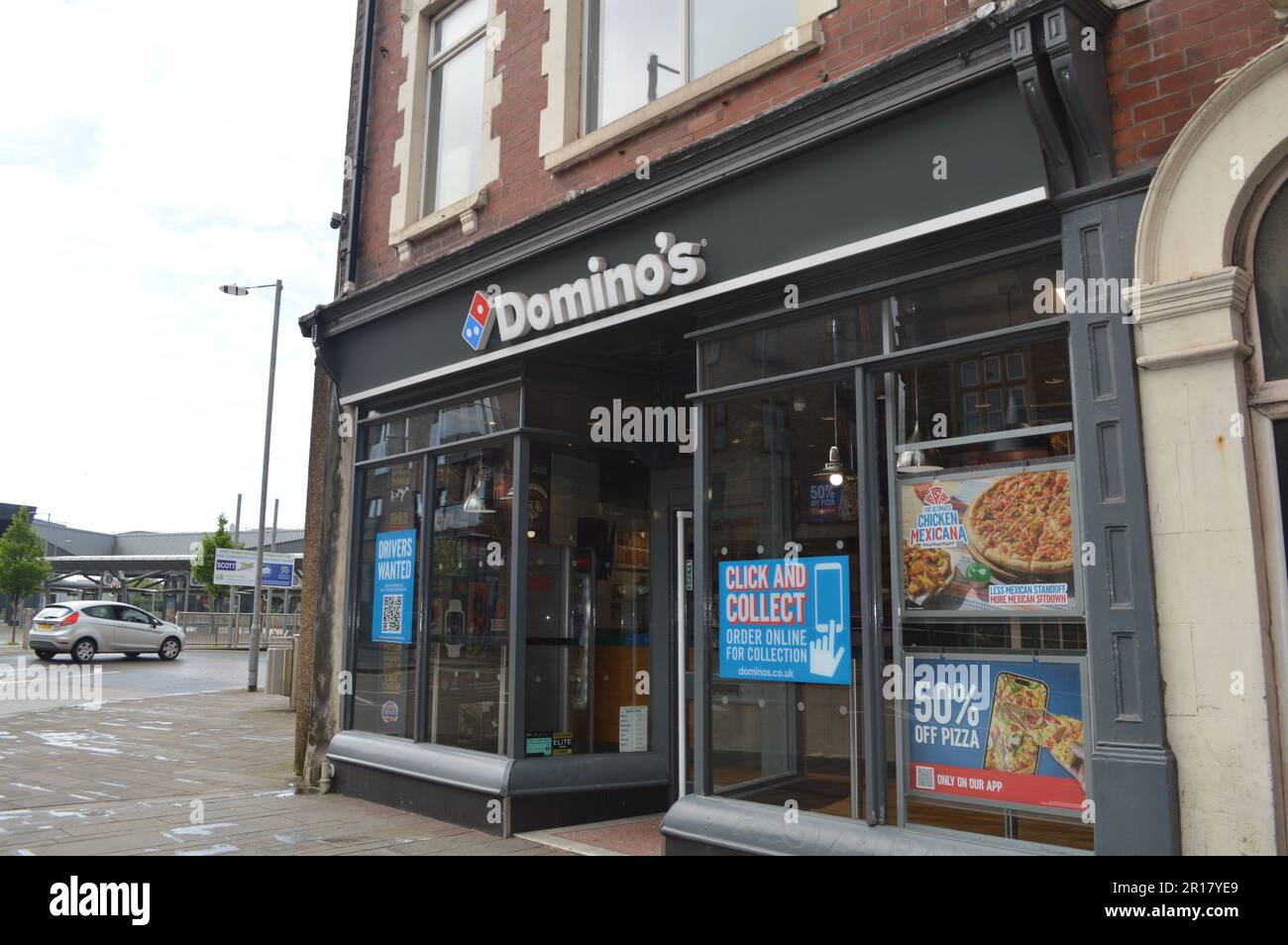 Domino's Pizza in Port Talbot, Wales, United Kingdom. 10th May 2023. Stock Photo
