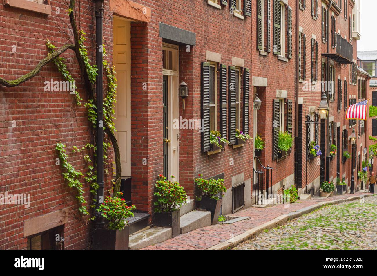 Acorn Street, Historical Street in Boston, Massachusetts Stock Photo Alamy