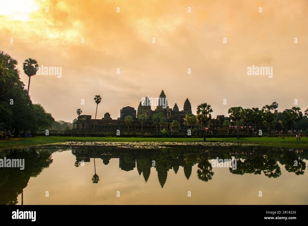 Angkor Wat is a temple complex in Cambodia and the largest religious