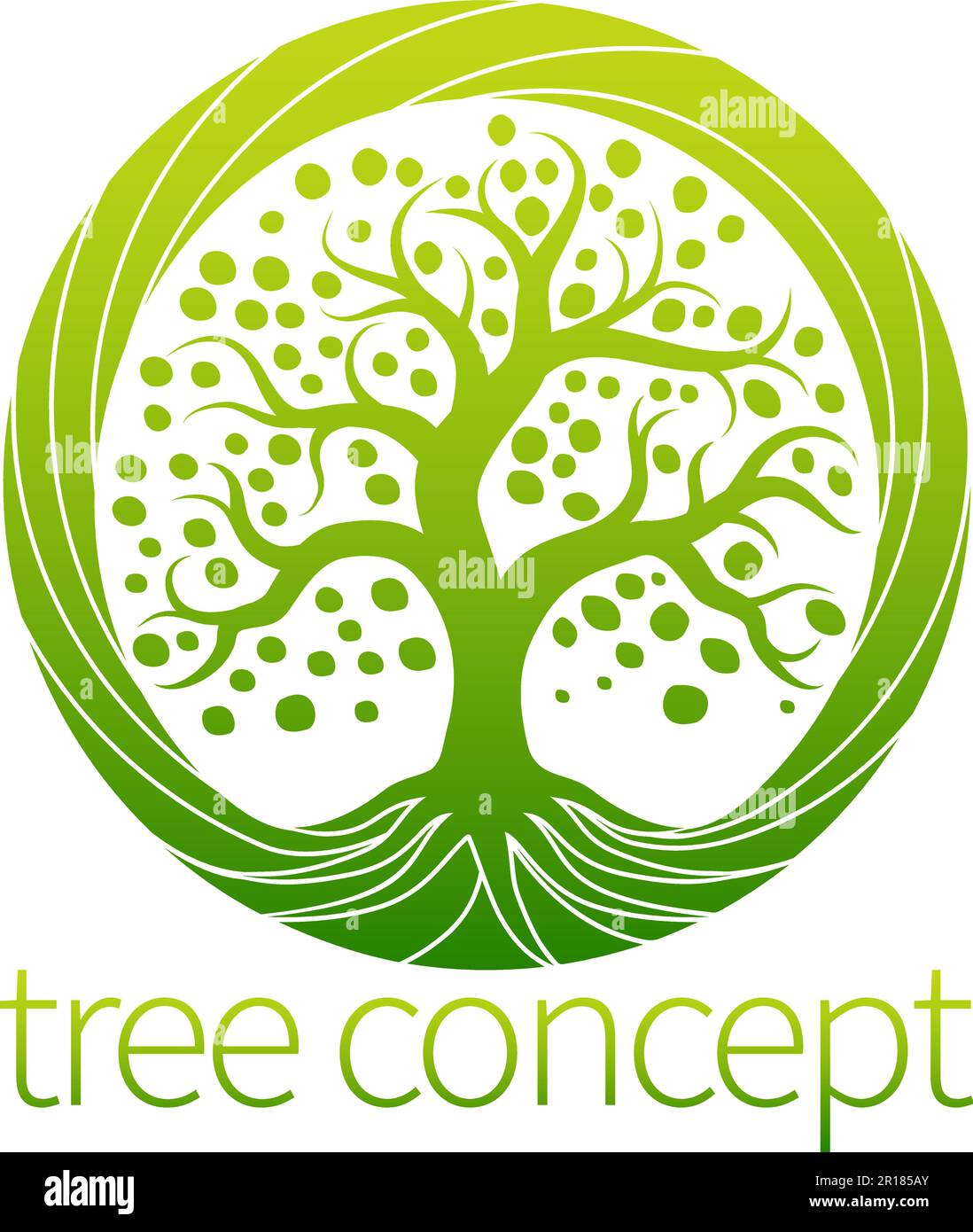 Tree Abstract Stylised Concept Design Icon Stock Vector Image & Art - Alamy