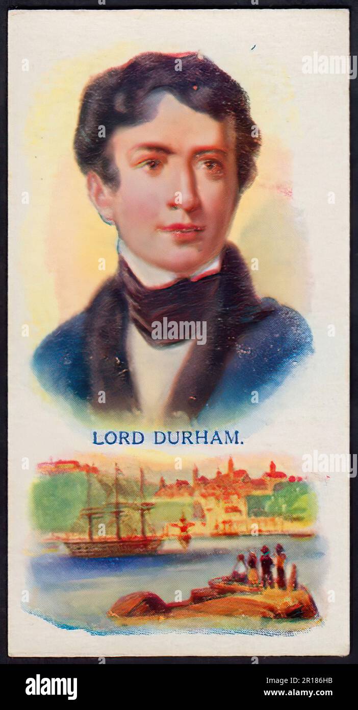 Lord durham vintage cigarette card stock photo alamy