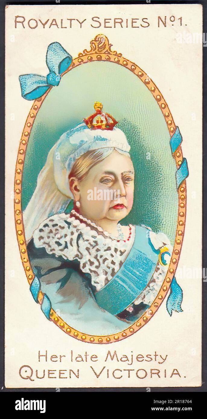 Queen Victoria - Vintage Cigarette Card 03 Stock Photo