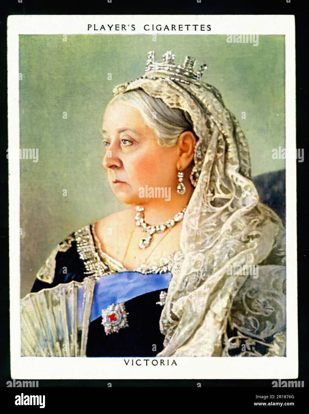 Queen Victoria - Vintage Cigarette Card 02 Stock Photo