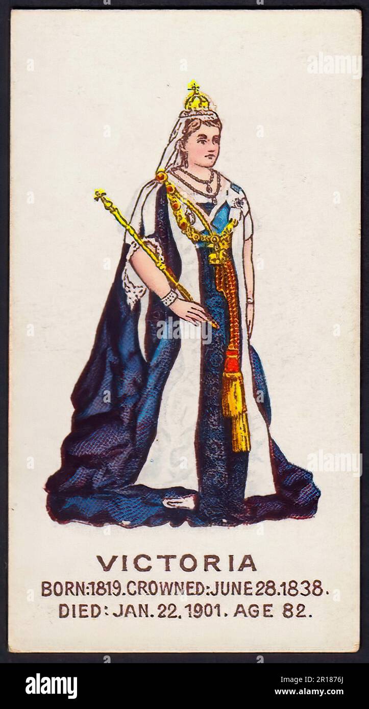 Queen Victoria - Vintage Cigarette Card 05 Stock Photo