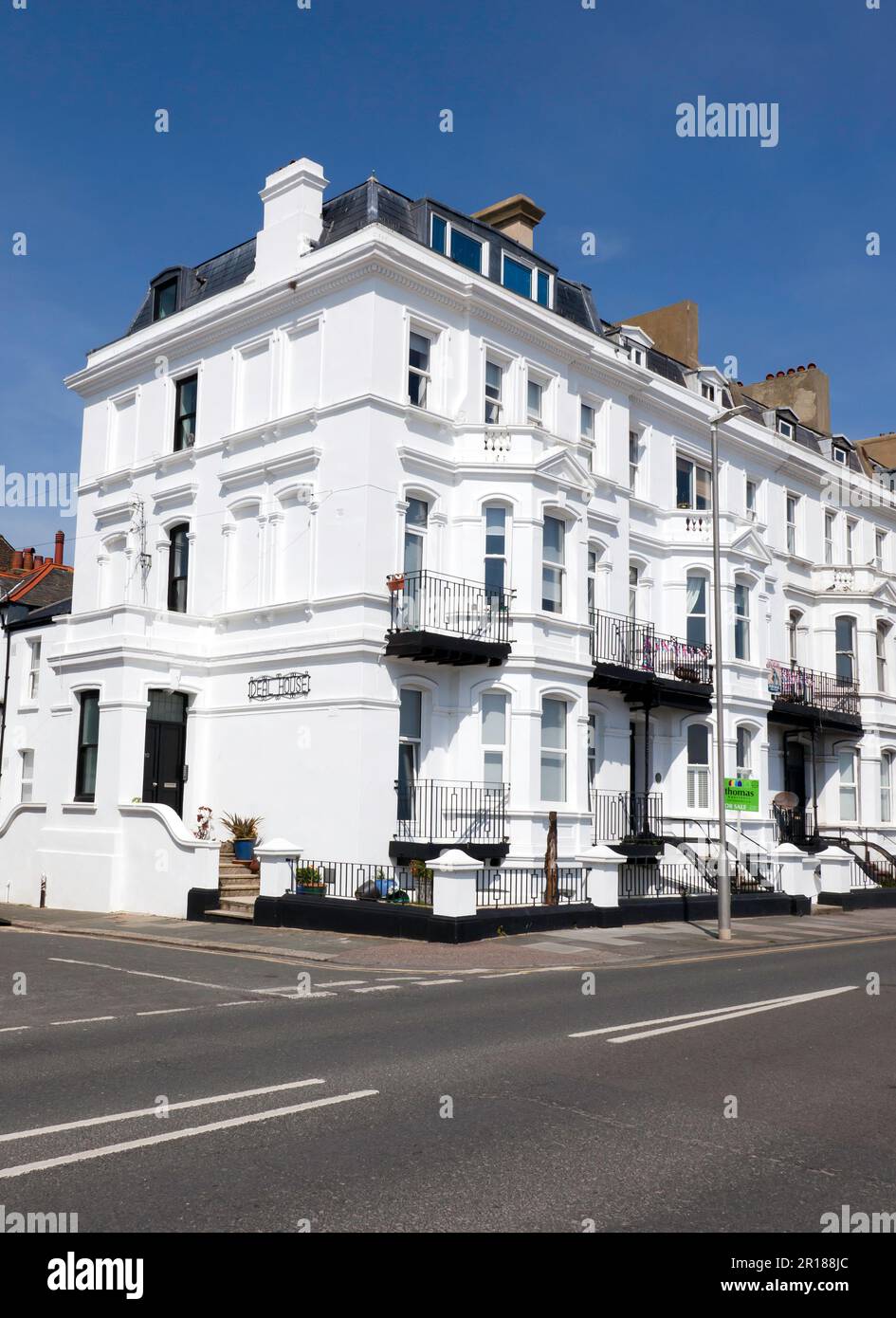 Large, Period Seafront, Houses at the junction of Beech Street, with