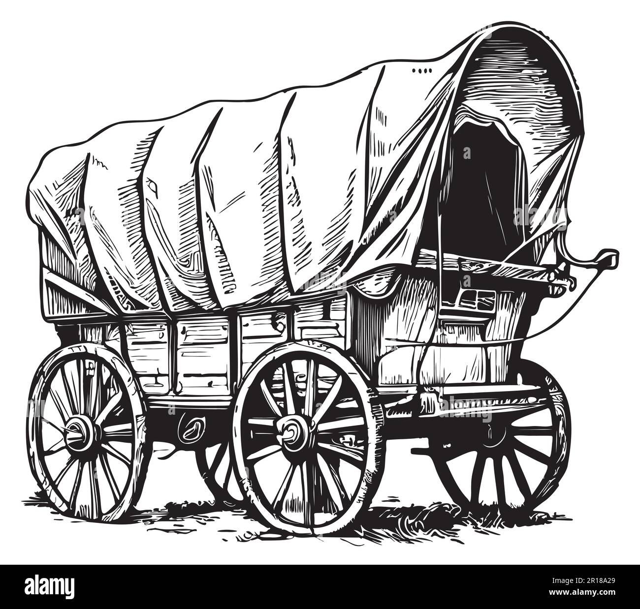 Printable Covered Wagon Diagram printable-covered-wagon-diagram