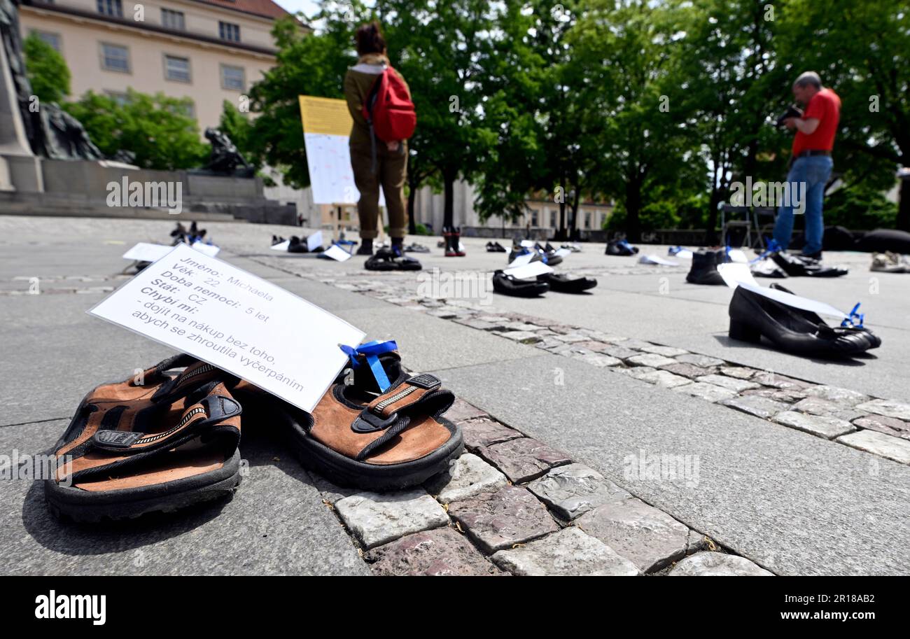 Prague, Czech Republic. 12th May, 2023. Millions Missing Day gathering