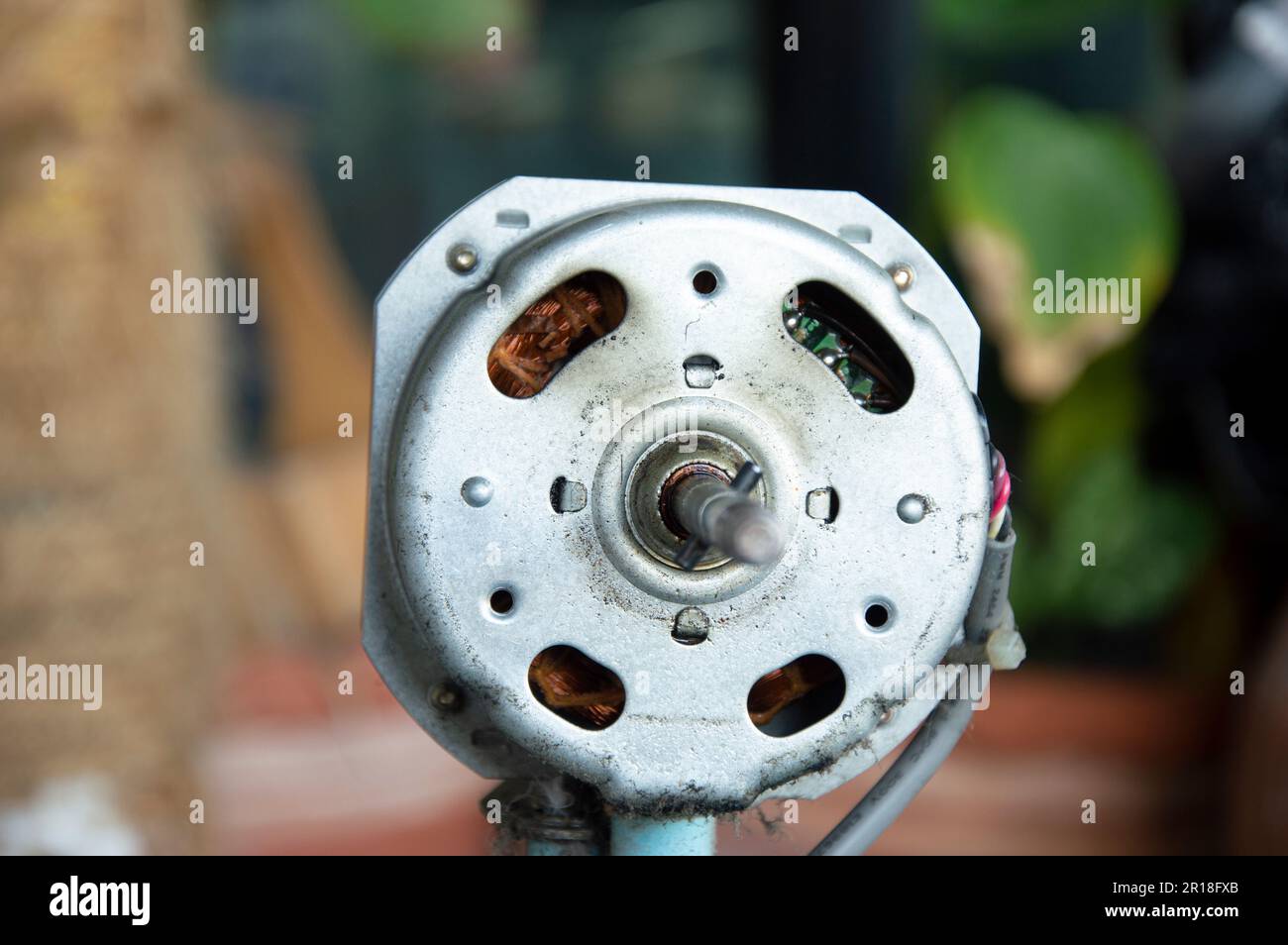 front view of fan motor, fan repair Stock Photo Alamy