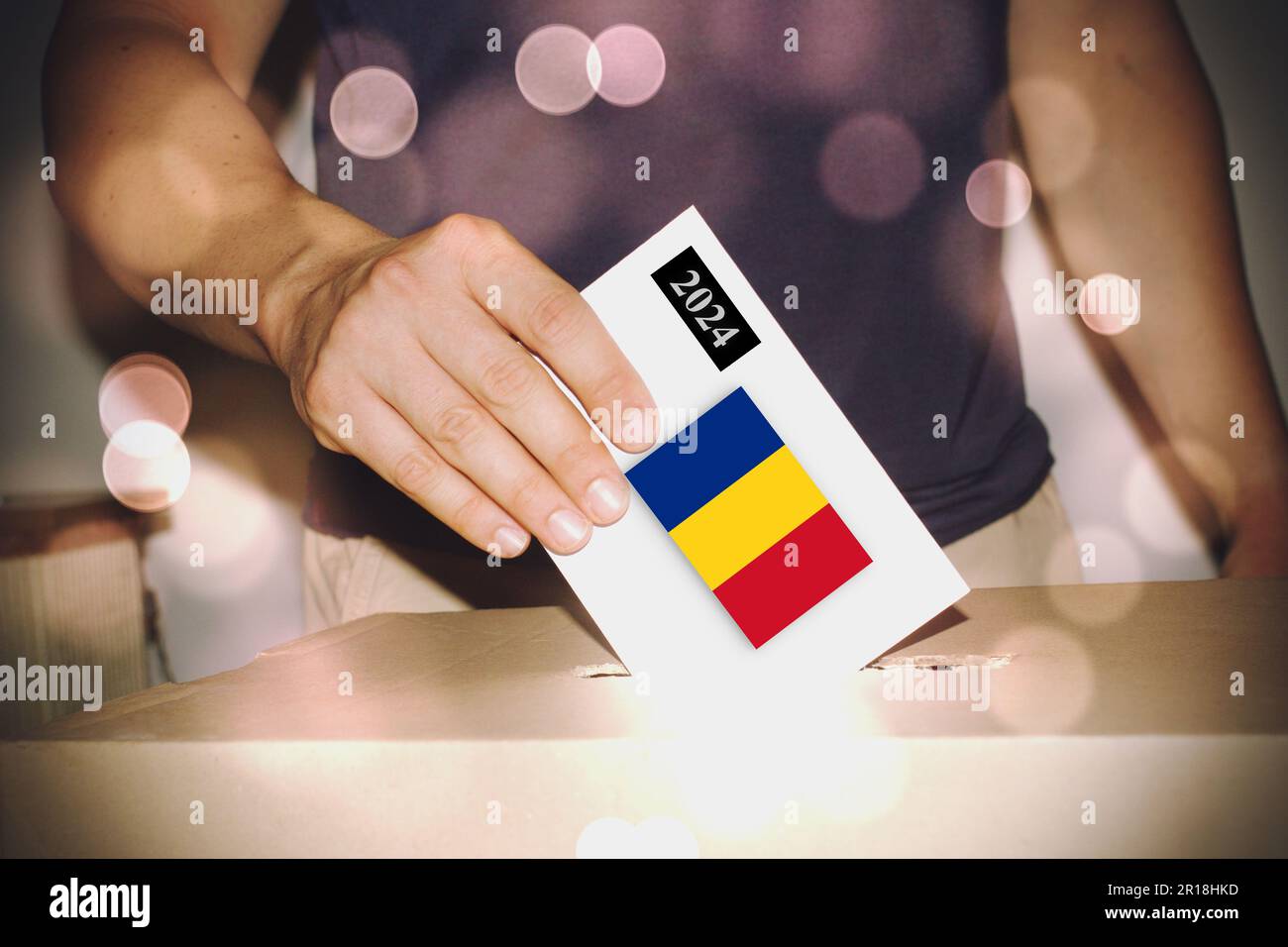 Romanian political election vote concept Stock Photo Alamy