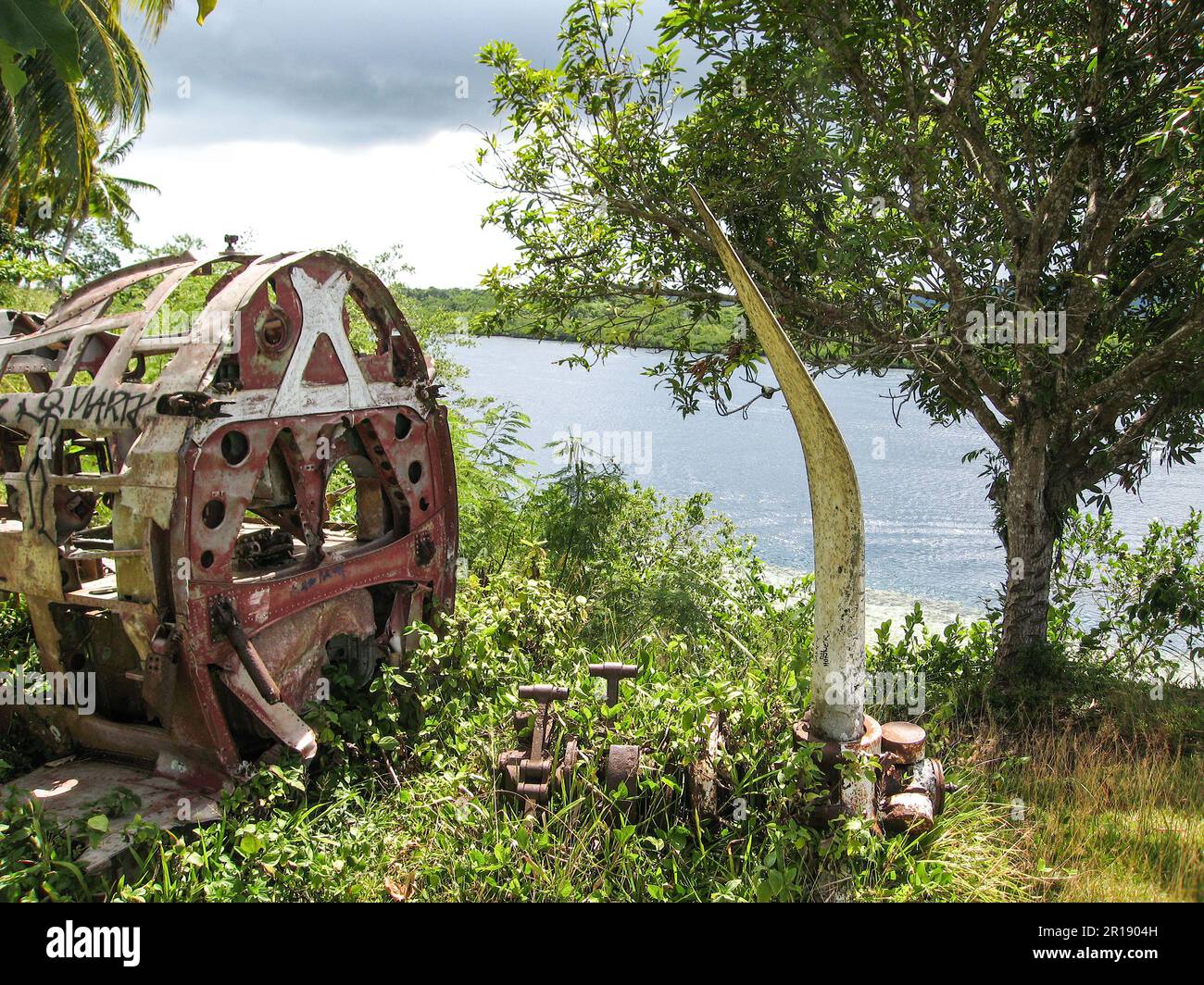 Warjunk in Bougainville Stock Photo