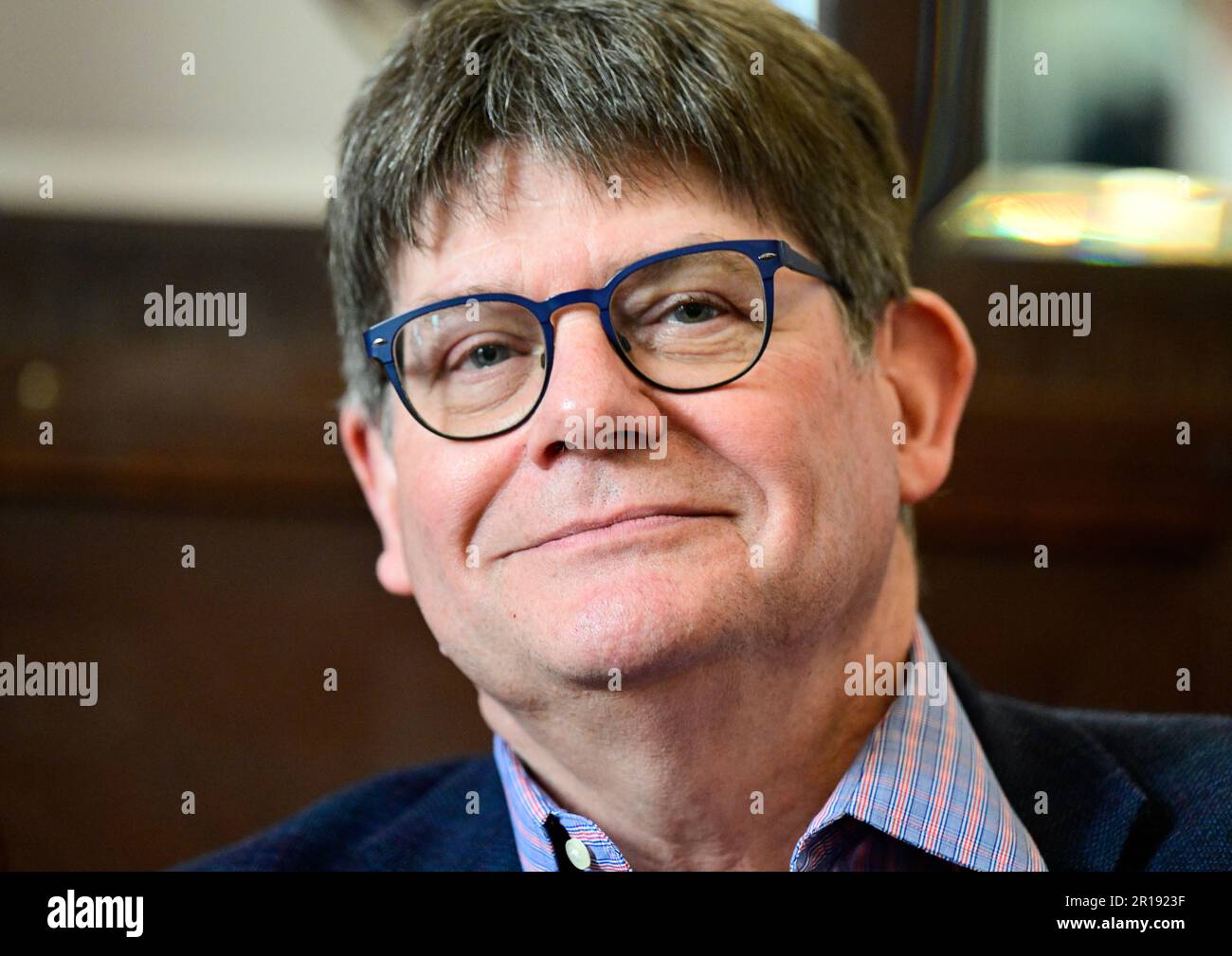 Welsh National Opera Orchestra director Aidan Lang attends the press  briefing with artists performing at Prague Spring International Music  Festival, on May 12, 2023, in Prague, Czech Republic. (CTK Photo/Roman  Vondrous Stock