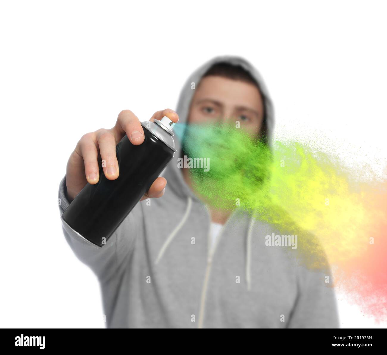 Man spraying paint hi-res stock photography and images - Alamy