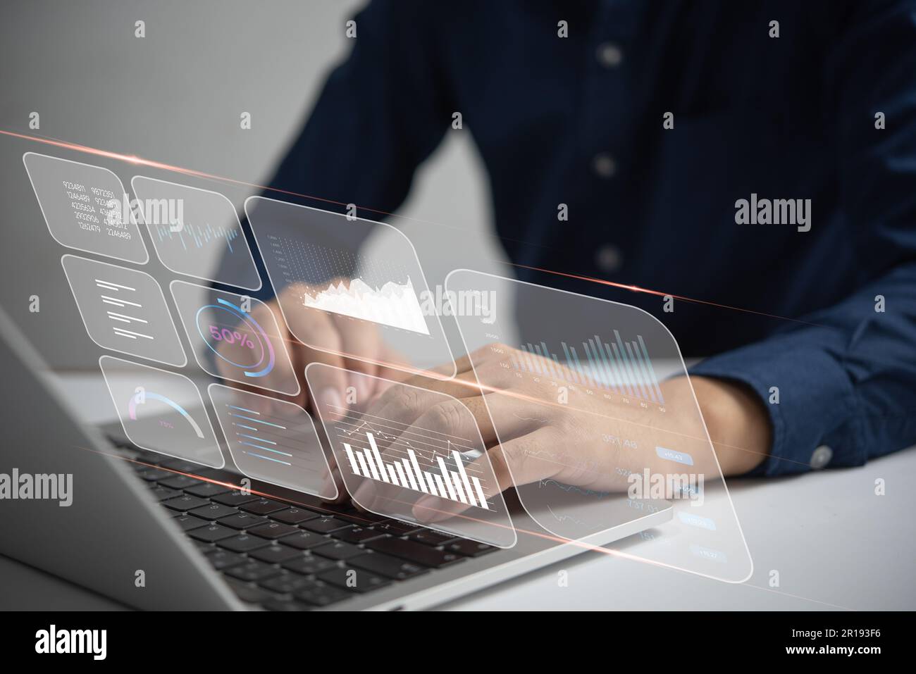 Business intelligence key performance indicators KPI and Business