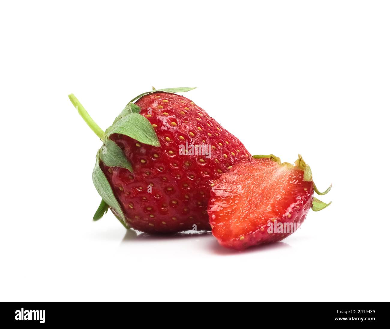 Strawberries isolated on white background Stock Photo