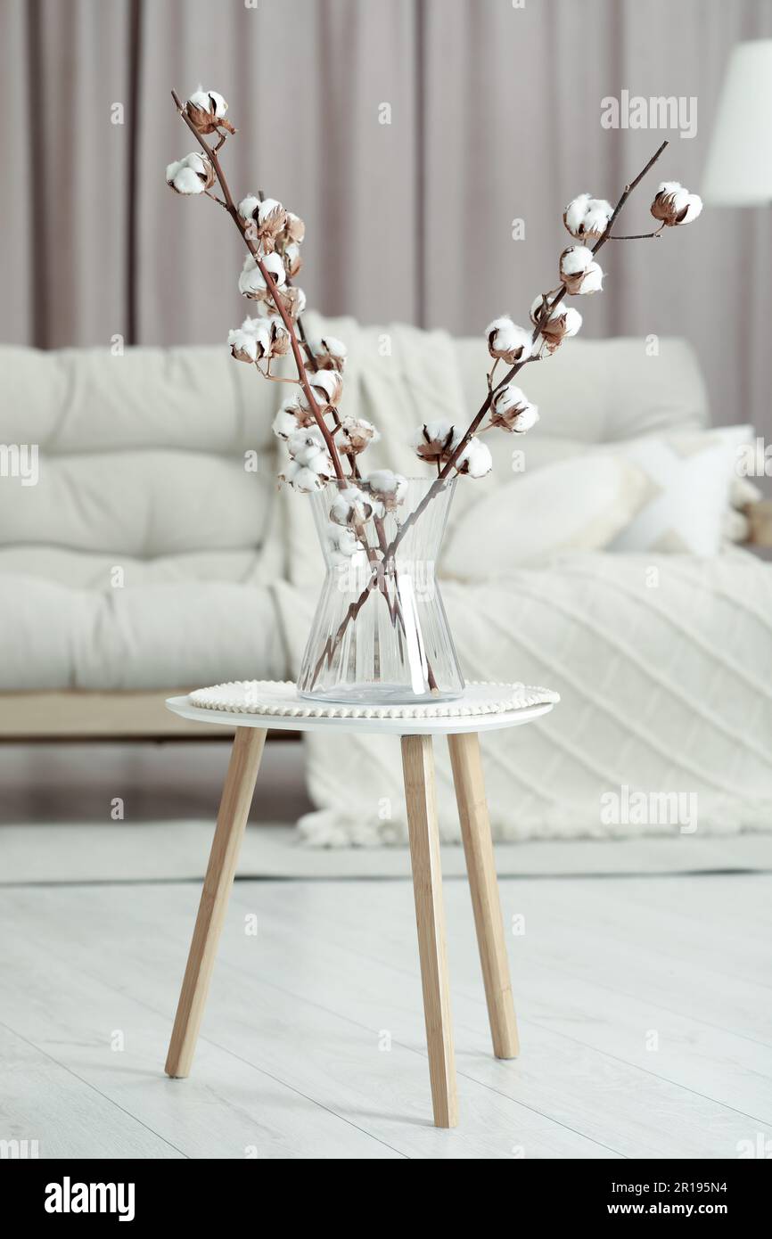 Vase Fresh Eucalyptus Branches Table Room Interior Design Stock Photo by  ©NewAfrica 445625490