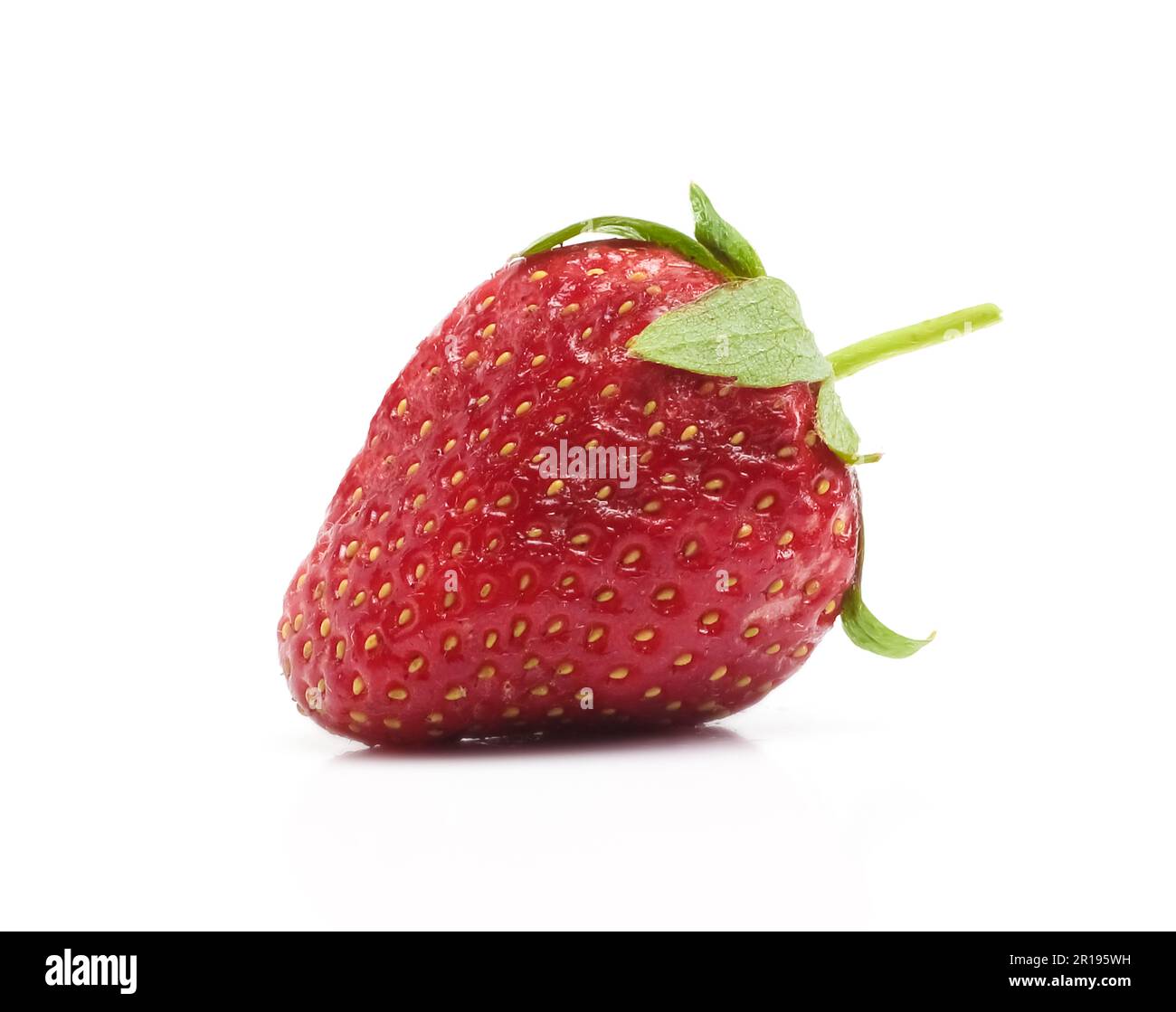 Red strawberry isolated on white background Stock Photo