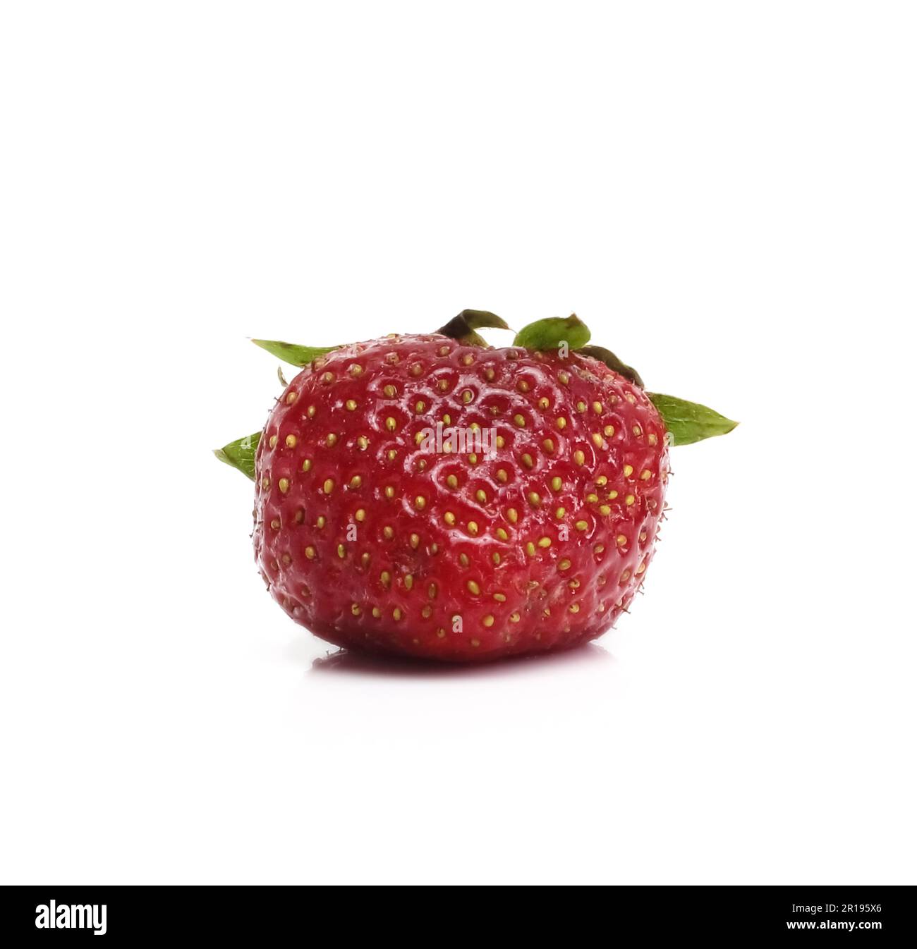 Red strawberry isolated on white background Stock Photo