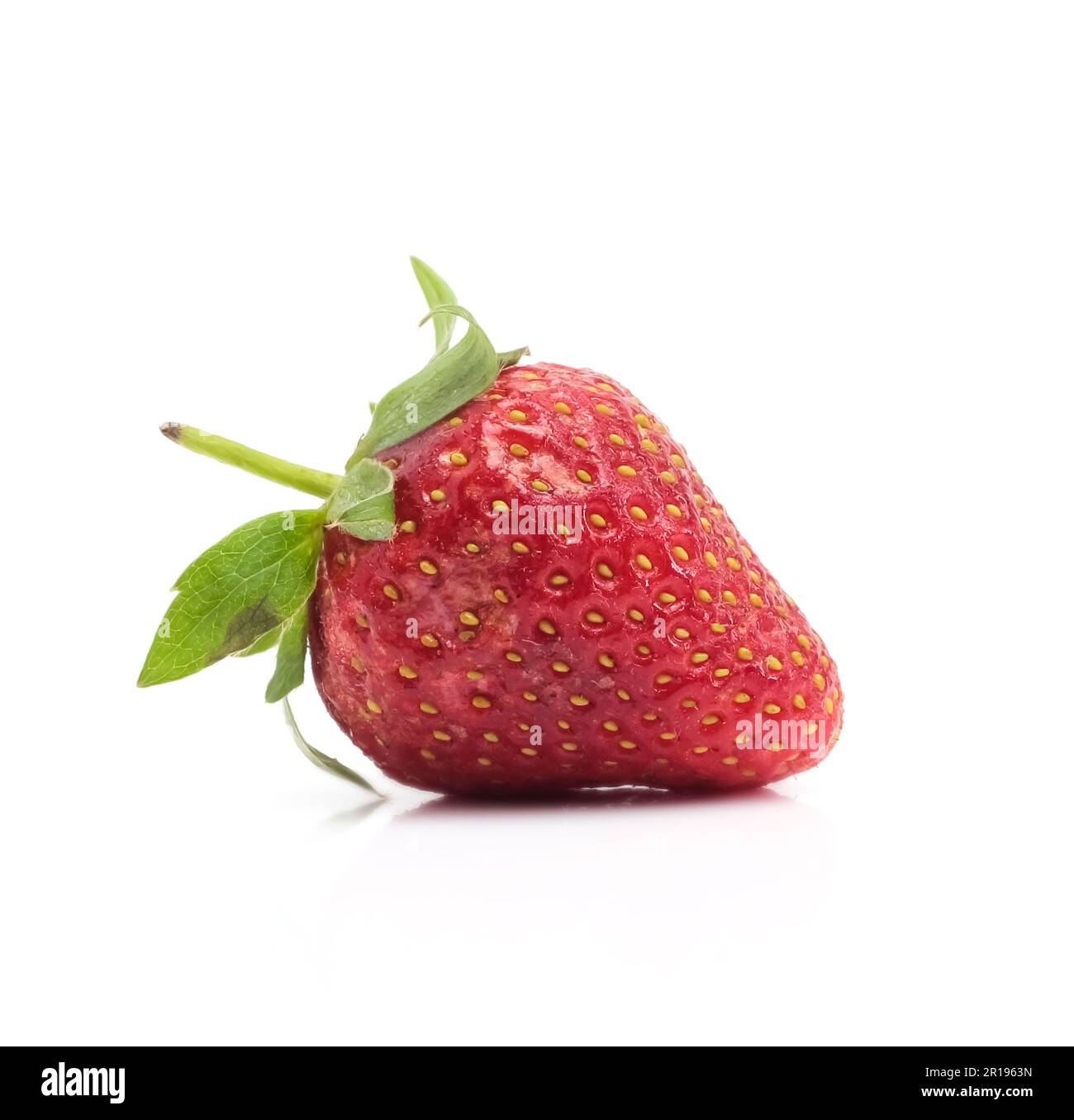 Red strawberry isolated on white background Stock Photo - Alamy