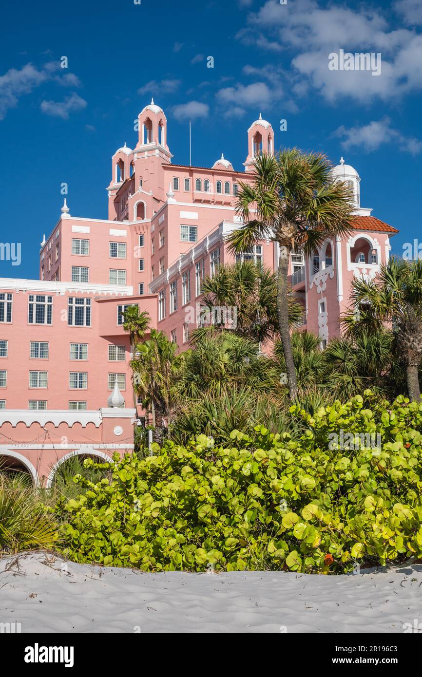 St. Pete Beach, FL, USApril 23, 2023 The historic Don CeSar Hotel