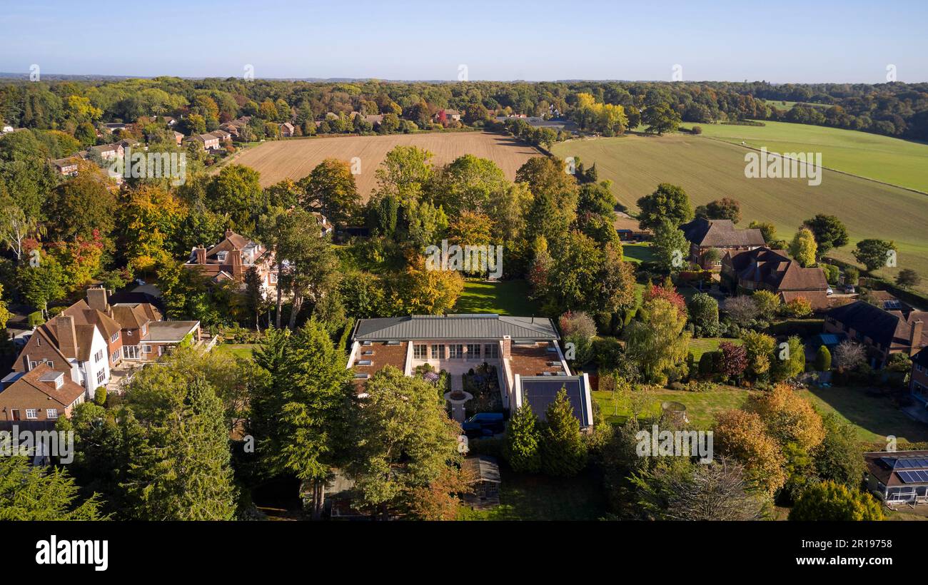 Bird's eye view. Berkhamsted House, Berkhamsted, United Kingdom