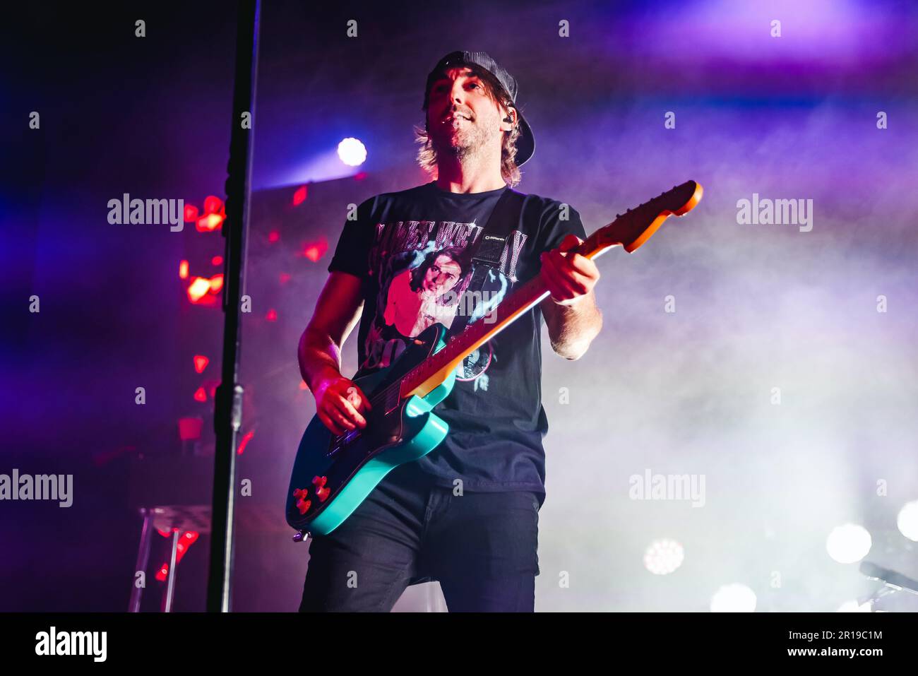 Alexander Gaskarth of All Time Low performs live at Fabrique on ...