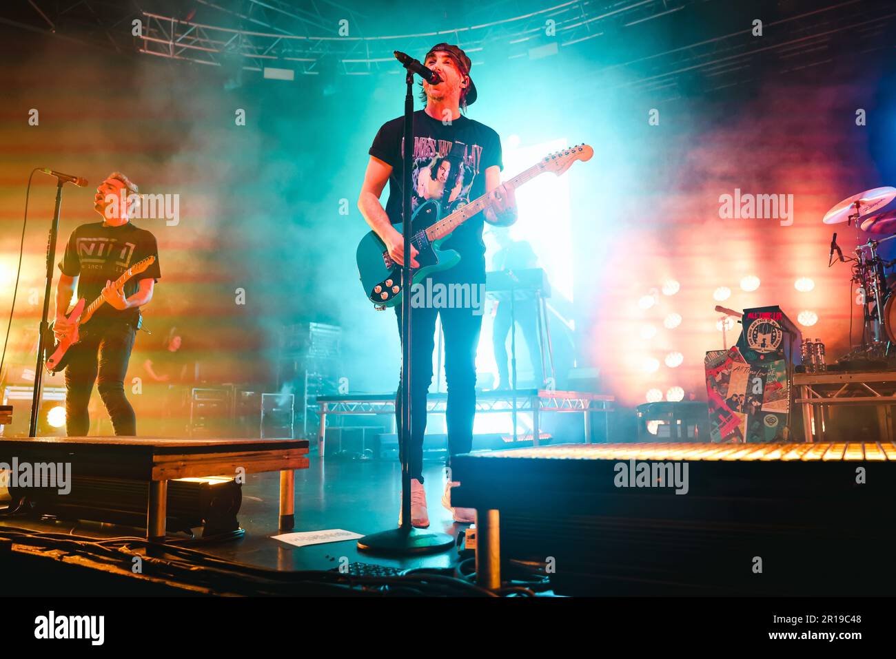 Alexander Gaskarth of All Time Low performs live at Fabrique on ...