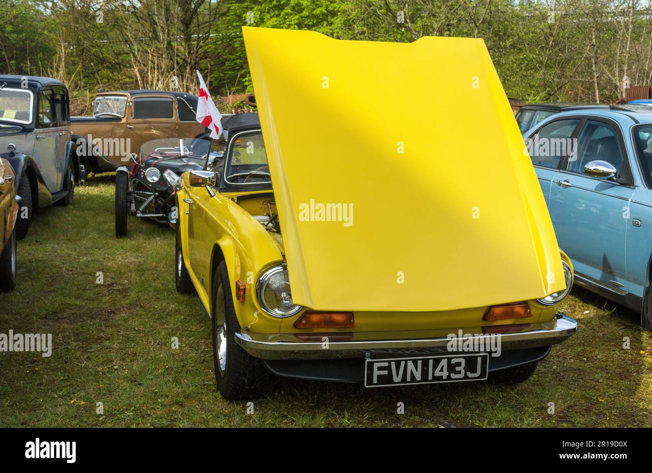 Triumph TR6. Ellenroad Engine House Classic Car Show 2023 Stock Photo