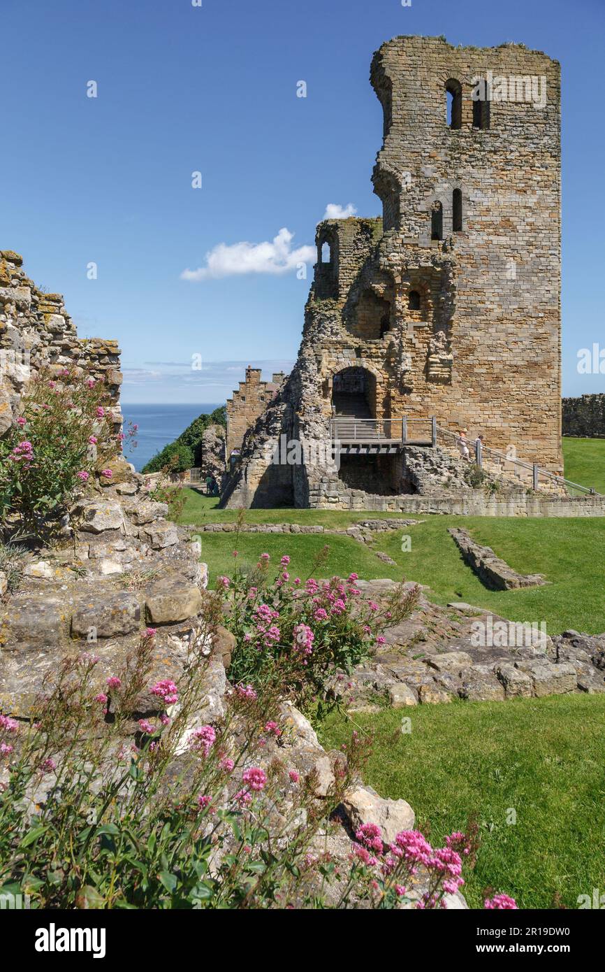 Scarborough Castle, North Yorkshire, England Stock Photo