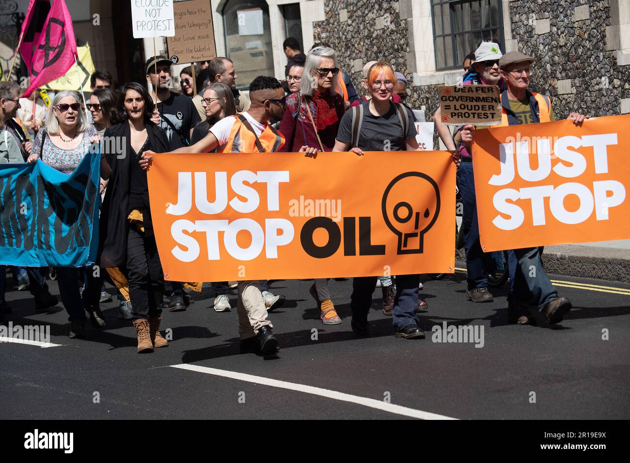 FILE PICS. 12th May 2023. London, UK. 13 Just Stop Oil activists were