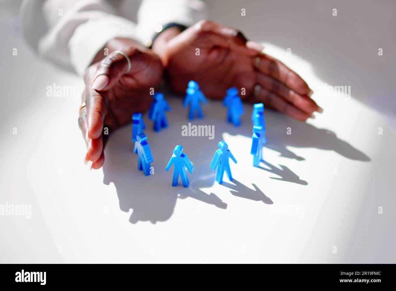 Business Employee Insurance And Protections. Help Concept Stock Photo