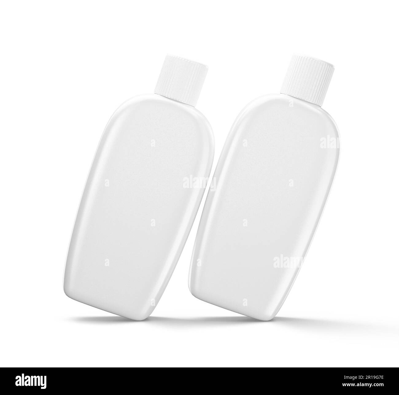 Plastic bottle shampoo white color and also for lotion, soap and etc Stock Photo