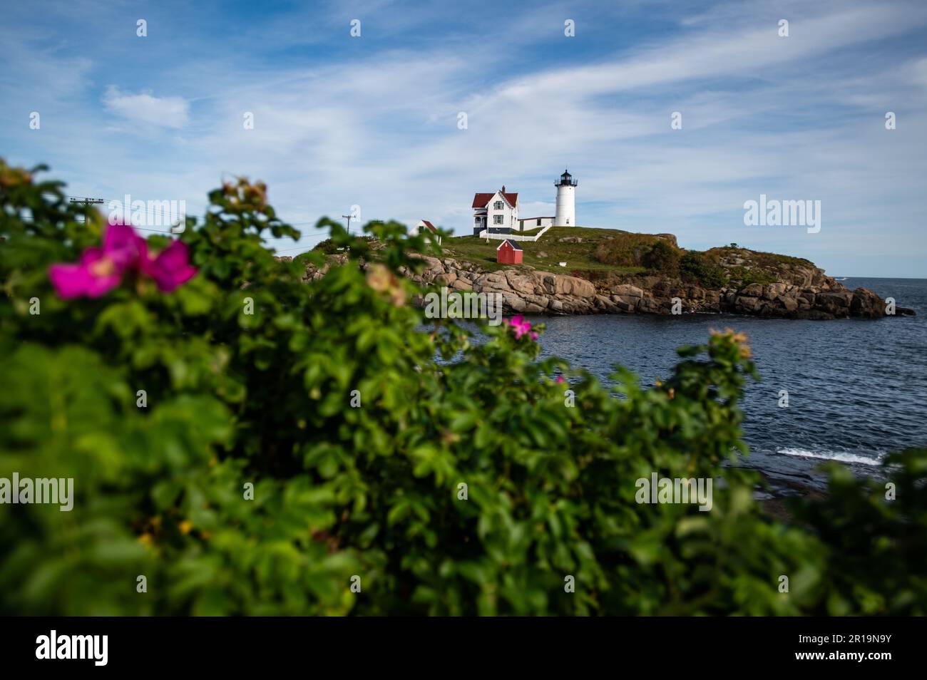 The Nubble Lighthouse in York, ME on Friday, September 30, 2022 Stock ...