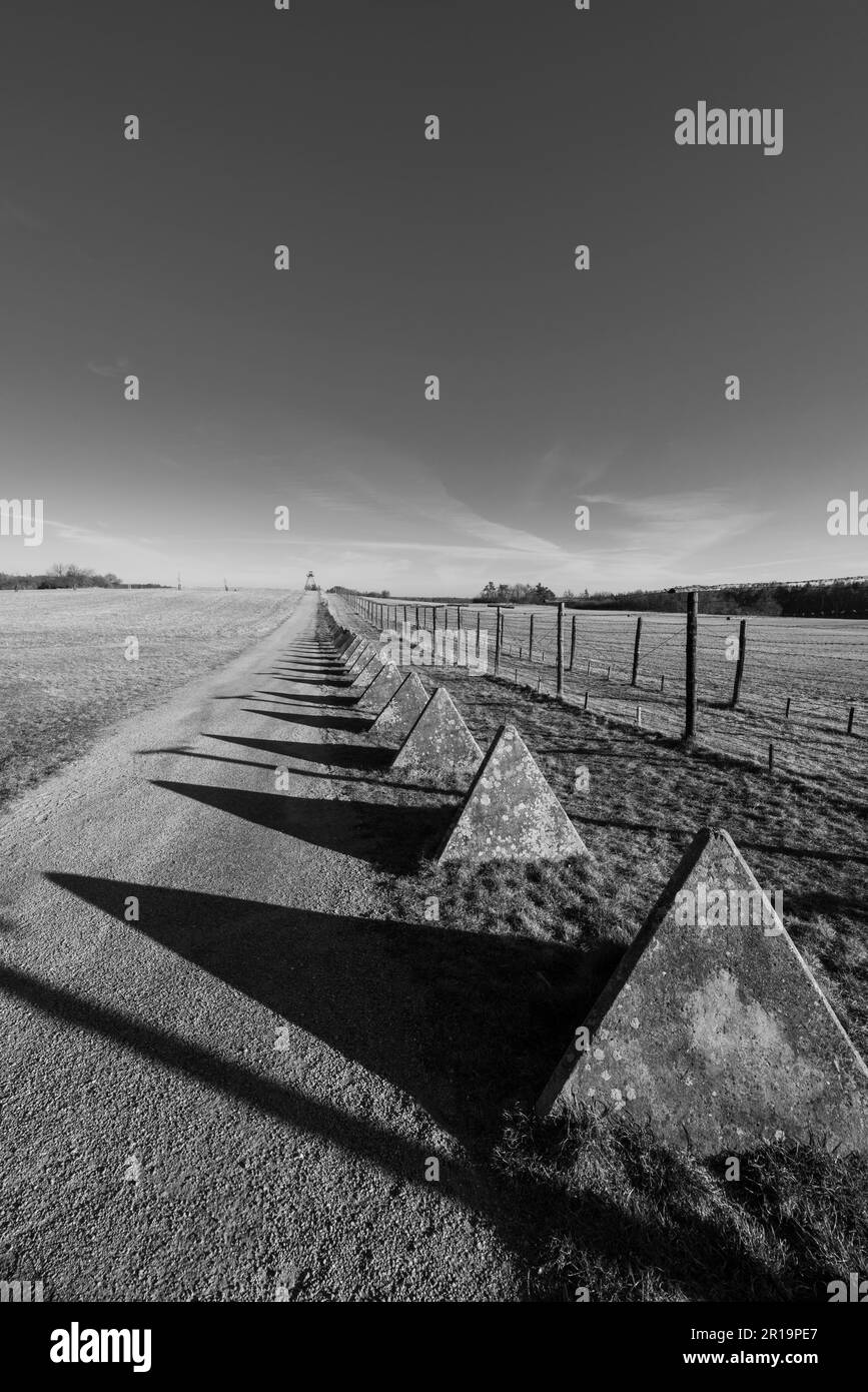 the memorial of the iron curtain in Cizov, Southern Moravia, Czech