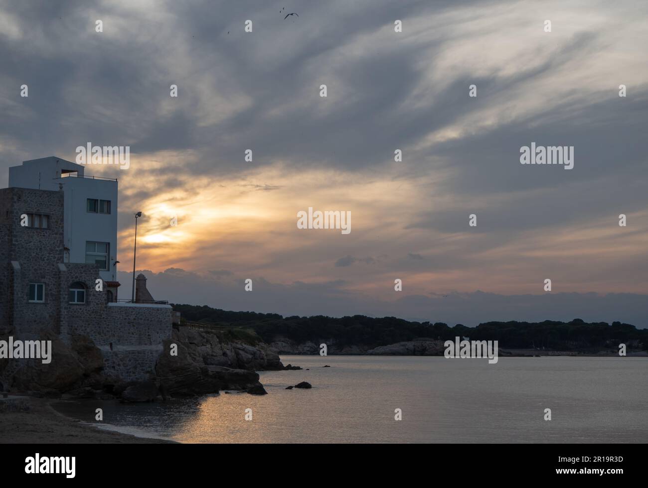 Maritime landscape with a certain air of mystery Stock Photo