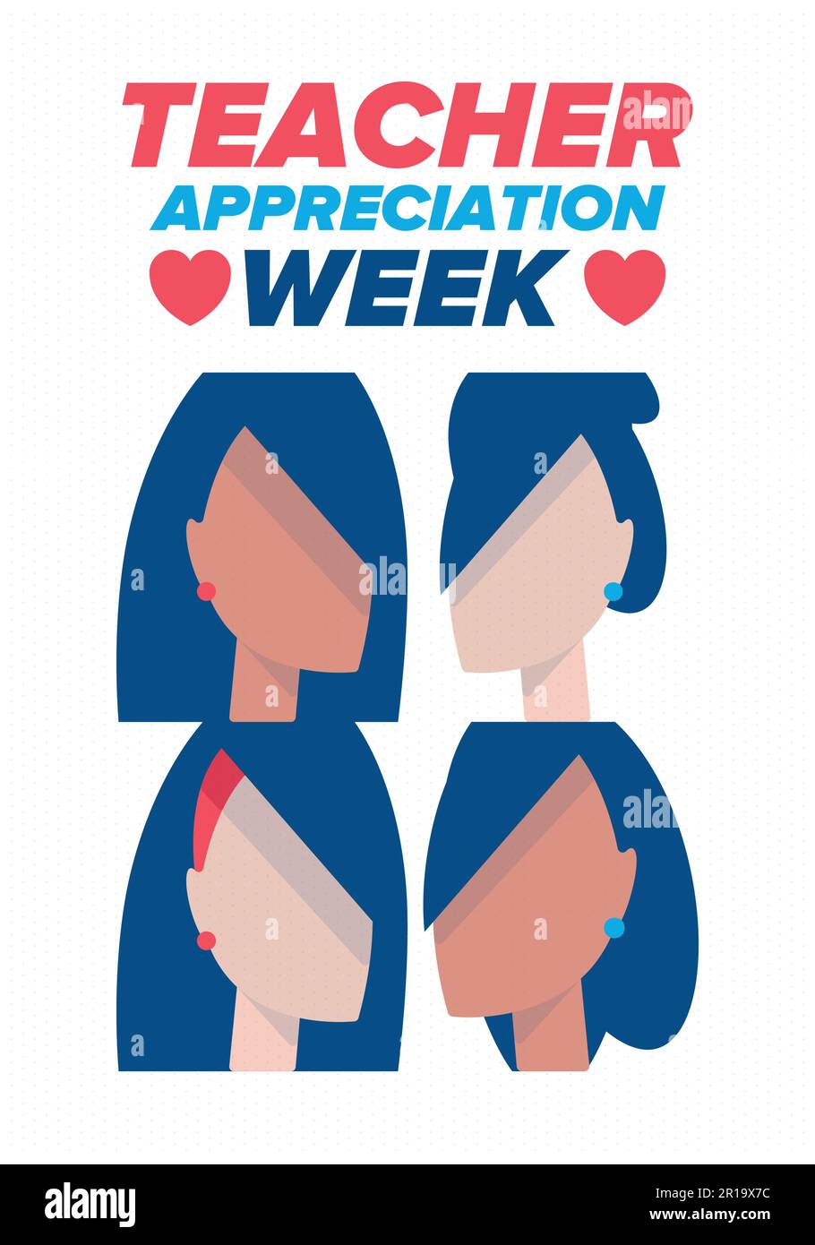 Teacher Appreciation Week in United States. Celebrated in May. In