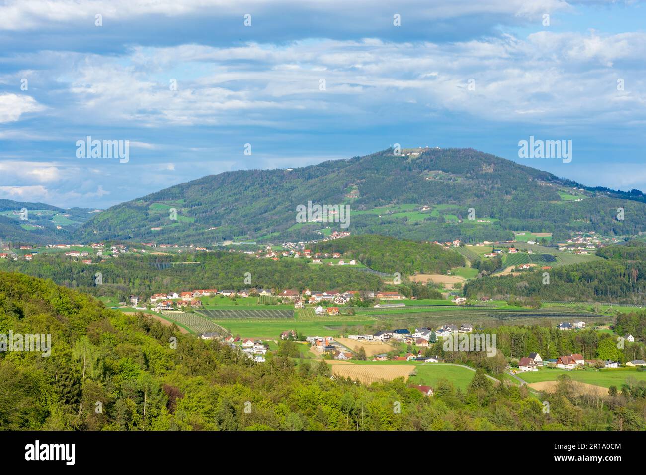 Puch bei Weiz apple plantations, Apfelland (apple country), mountain