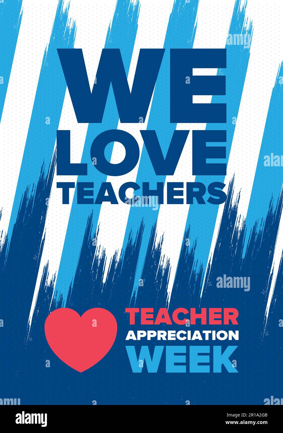 Teacher Appreciation Week in United States. Celebrated in May. In honour of teachers who teach children and student. School and education. Vector Stock Vector