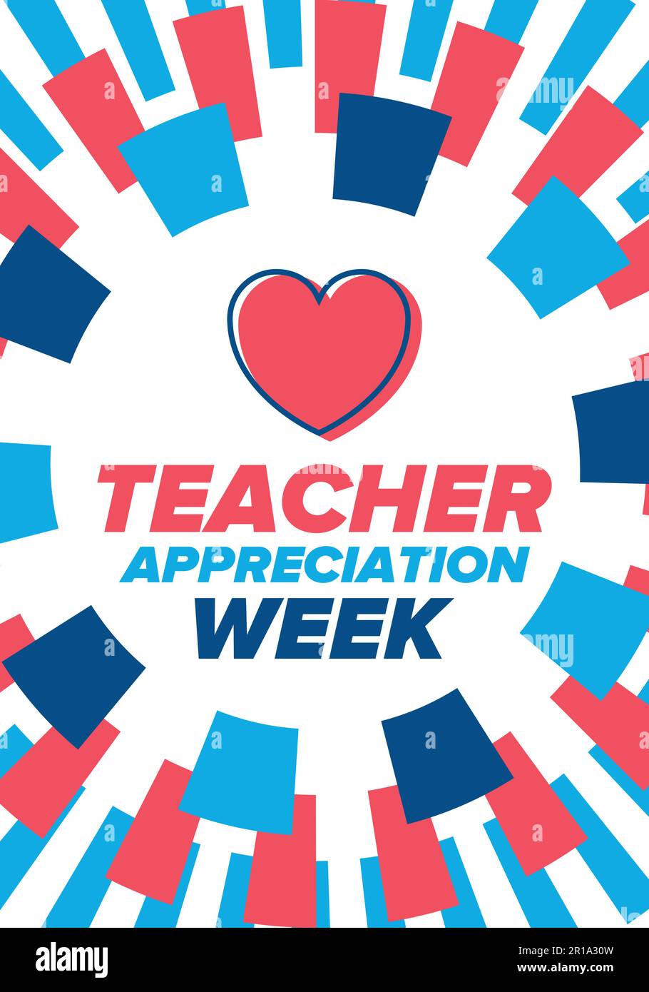 Teacher Appreciation Week in United States. Celebrated in May. In