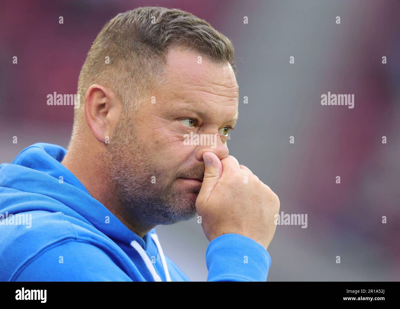 Berlin, Germany. 17th Apr, 2023. Soccer, Bundesliga, Hertha BSC, press  conference. Newly appointed head coach Pal Dardai speaks at a press  conference. Credit: Andreas Gora/dpa/Alamy Live News Stock Photo - Alamy