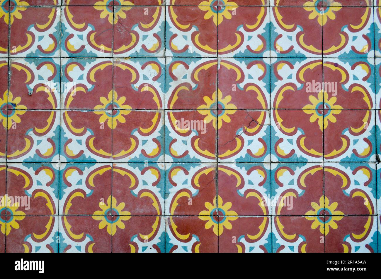 Texture Square Ceramic Tile The texture of square ceramic tiles with patterns from traditional ...