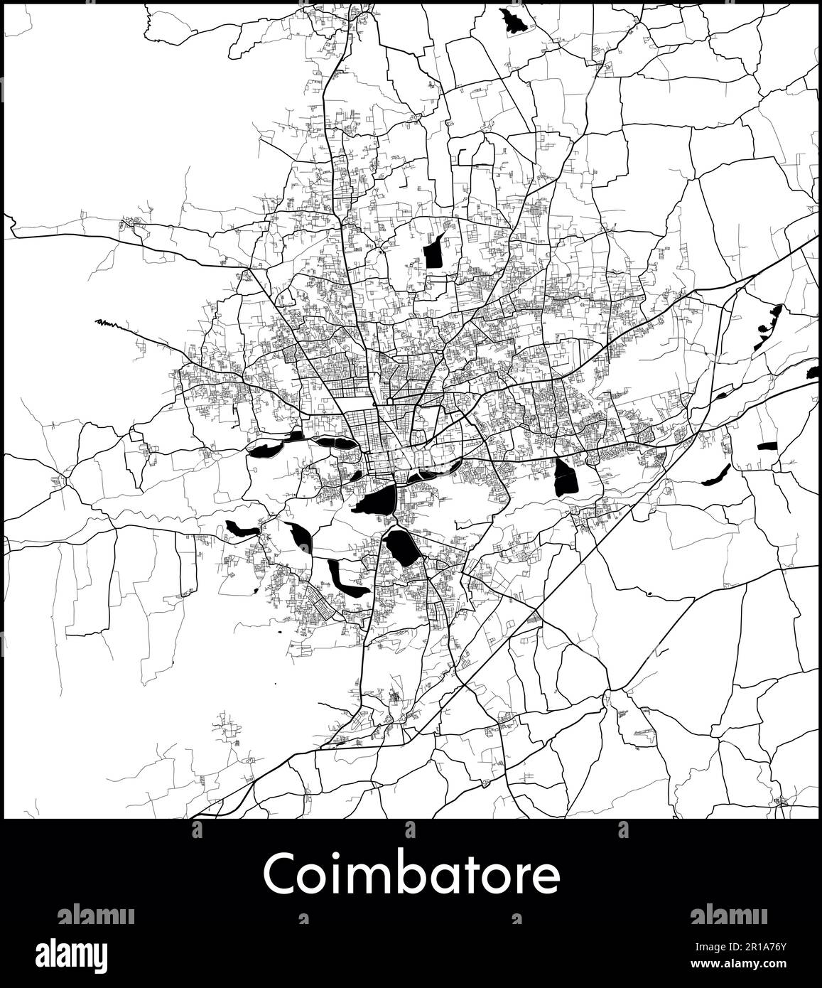 Coimbatore map hires stock photography and images Alamy