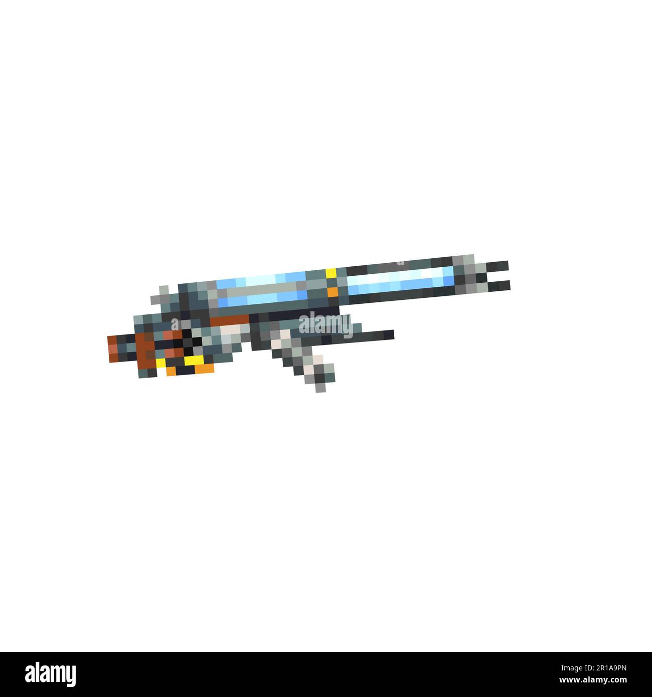 A digital illustration of a weapon of the future in the style of a ...