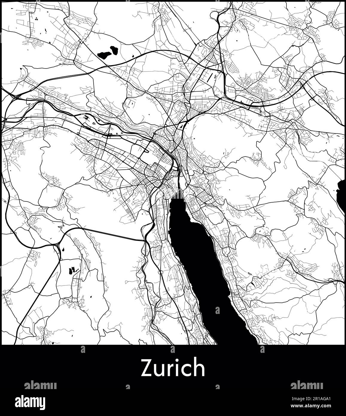 City Map Europe Switzerland Zurich vector illustration Stock Vector Image & Art Alamy