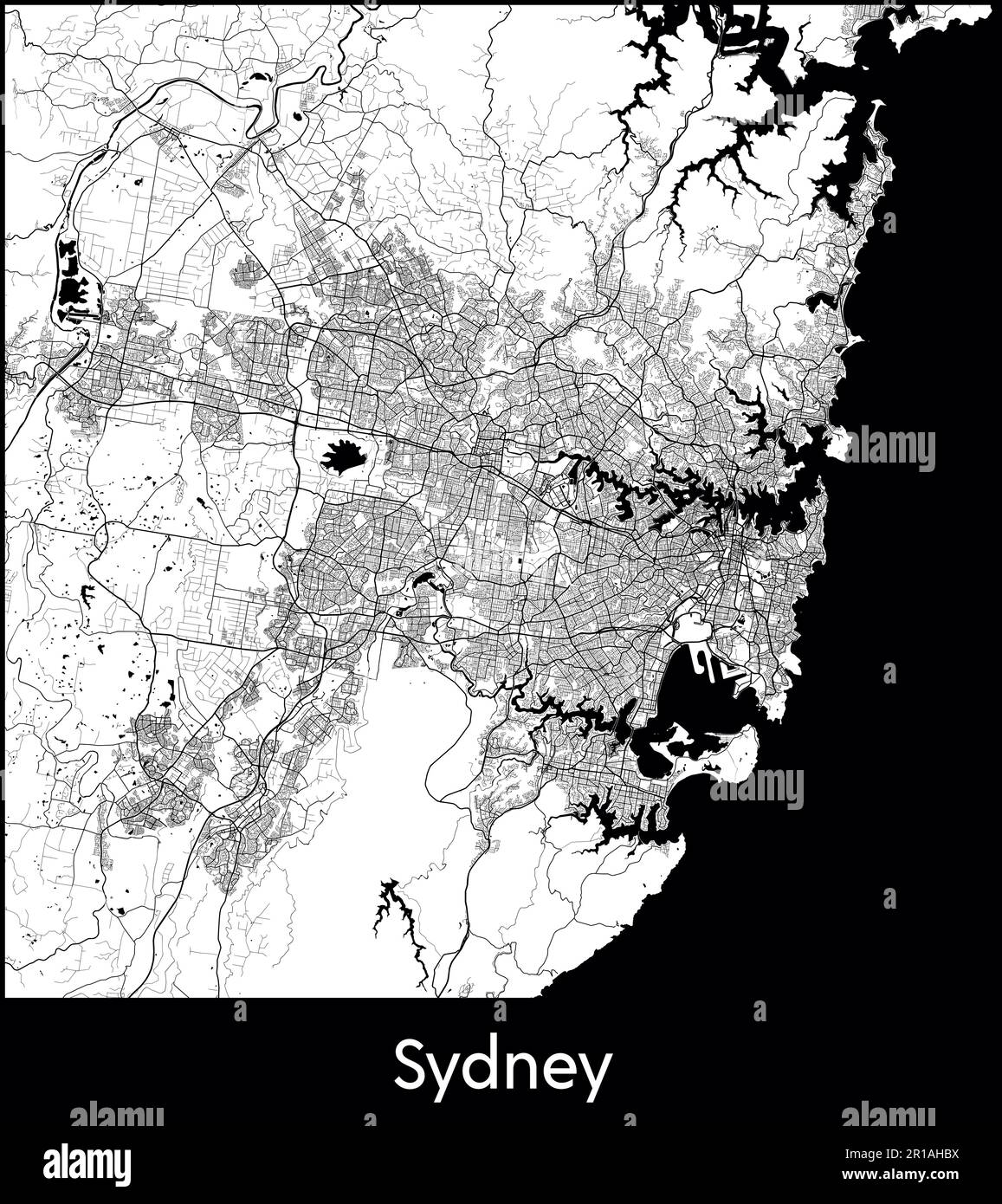 City Map Australia Sydney vector illustration Stock Vector Image & Art ...