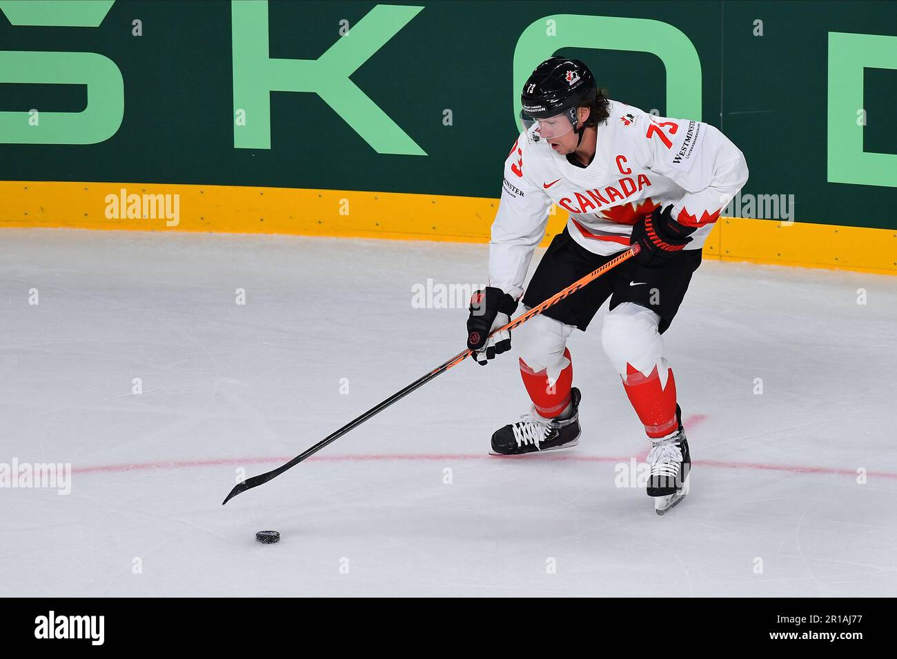 LATVIA, RIGA - 12.05.23: TOFFOLI Tyler. Game Latvia - Canada. IIHF 2023 Ice  Hockey World Championship Stock Photo - Alamy