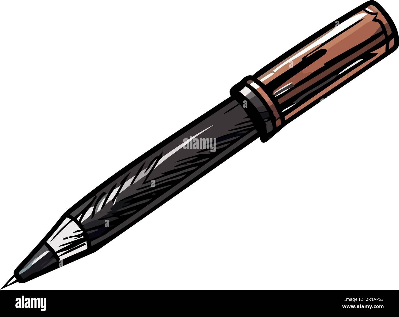 Sharp metal nib sketch Stock Vector Image & Art - Alamy